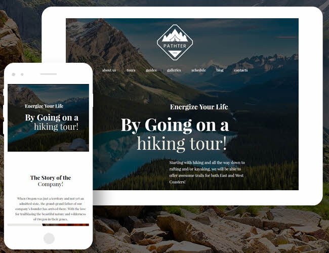 Hiking Trips & Camping Tours WordPress Theme