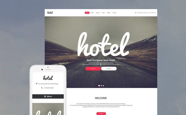 Hotel WordPress Theme