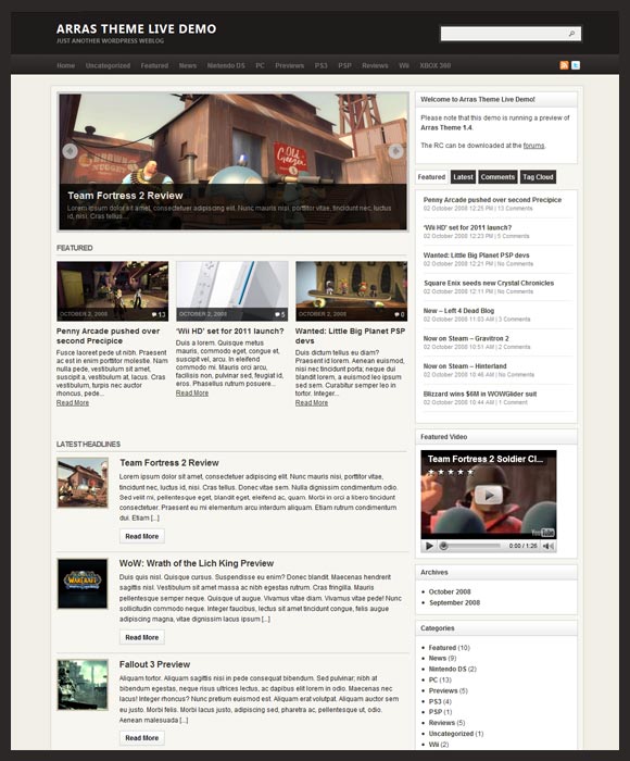 Arraw Magazine WordPress Theme