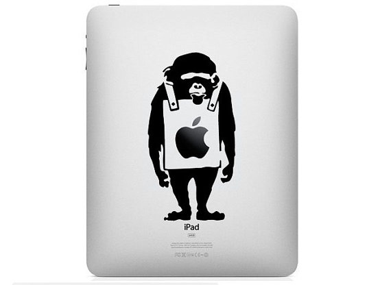 iPad Decal - banky monkey