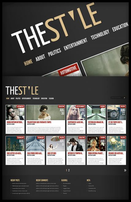 TheStyle Magazine WordPress Theme