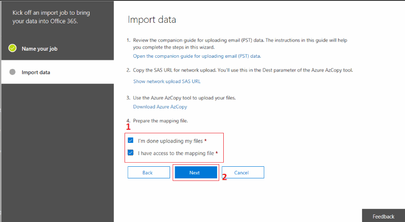 Import date - PST to Office 365 Exchange Online