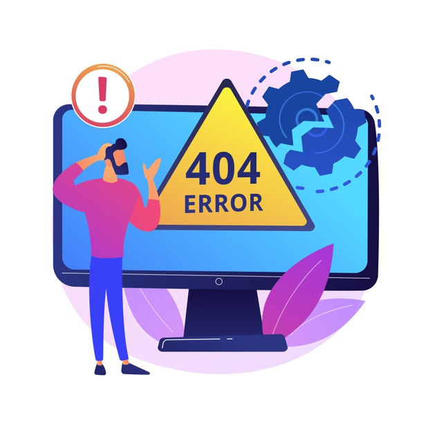 Illustration: 404 Error - Page Not Found